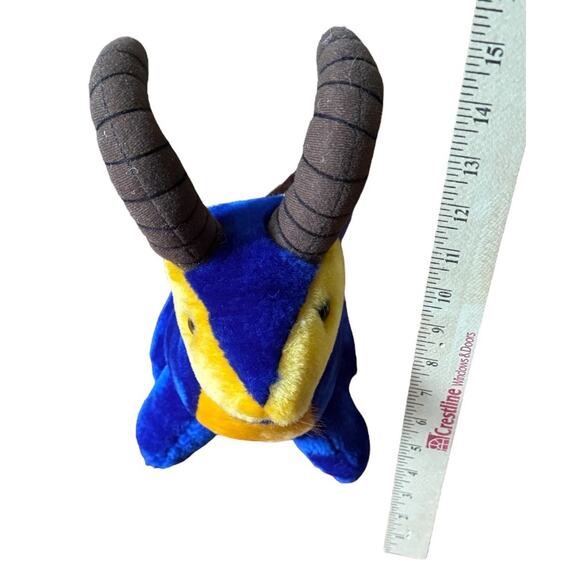 Vintage ACM Plush Ram Rampage NFL Football Blue Gold Goat Horns Stuffed Animal - Picture 9 of 9